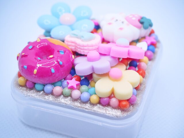 デコレーション 小物入れ 盛り沢山 ケース うさぎ いちご お花