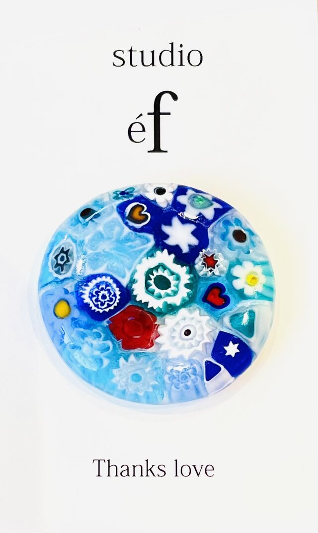 ゴルフグリーンマーカー⛳️ガラスミルフィオリ：磁石付き