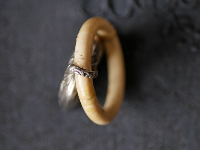 純銀 宿り木 ベビーラトル フランスアンティーク ブロカント ヤドリギ