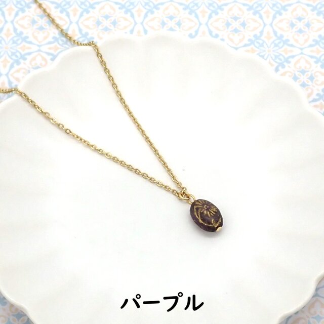 3色から選べる》オーバルビーズネックレス | iichi 日々の暮らしを 