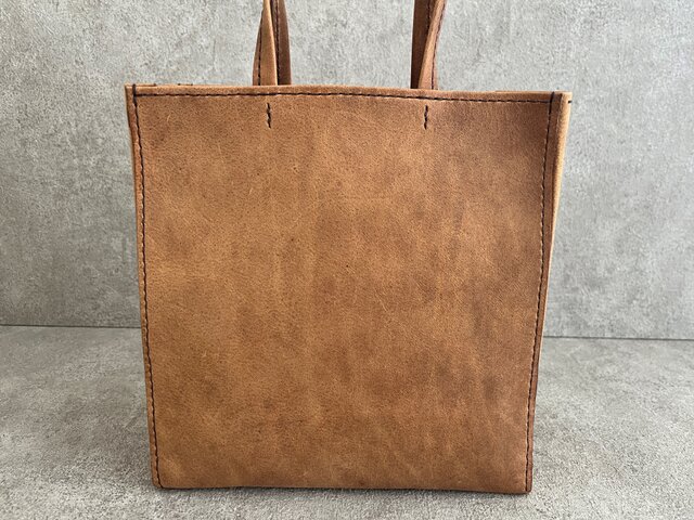 紙袋バッグ ブラウン イタリアンレザー＜C＞ | iichi 日々の暮らしを