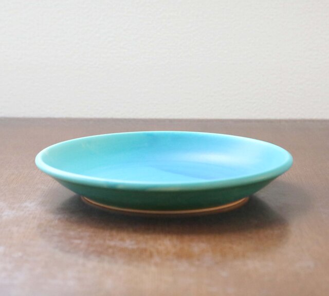 SALE】トルコ青マット釉の大皿 ＊ 1 | iichi 日々の暮らしを心地よく