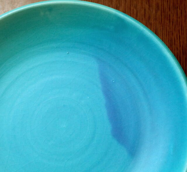 SALE】トルコ青マット釉の大皿 ＊ 1 | iichi 日々の暮らしを心地よく