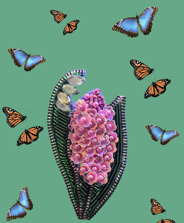 すずらんブローチ