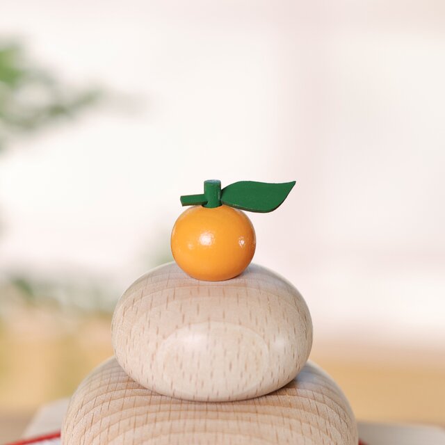 鏡餅 木製 かがみもち 小サイズ 三宝付き 無垢材 門松 お正月 | iichi