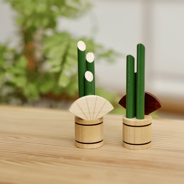 鏡餅 木製 かがみもち 大サイズ 三宝付き 無垢材 門松 お正月 | iichi