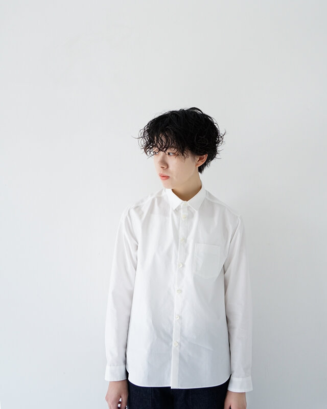 エジプト綿ギザコットン/giza88cotton/standard shirt/off white