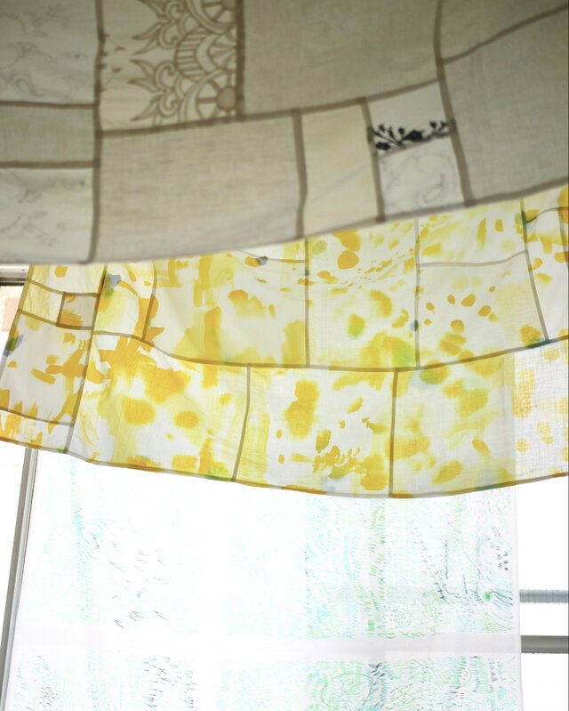 ハーベストのイエロー /永遠の布 140×103cm