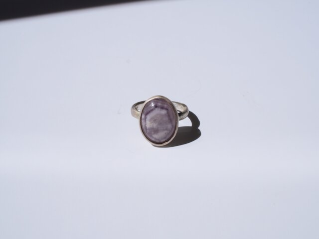 ファントムアメジスト シルバーリング Phantom quartz amethyst