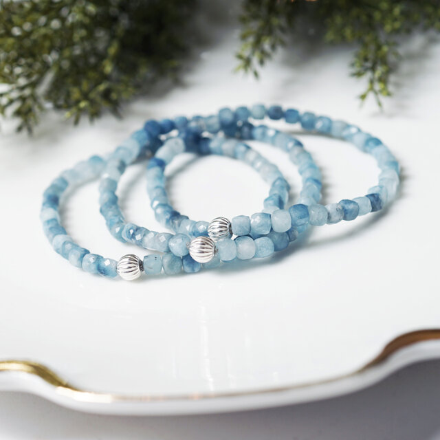 アクアマリン龍パーツブレスレット 煌星 アクアマリンブレスレット(AQUAMARINE): 『岩座(いわくら