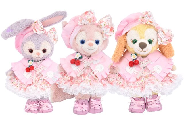 クッキーアン 服 着せ替え コスチューム ダッフルケープ付花柄ドレス