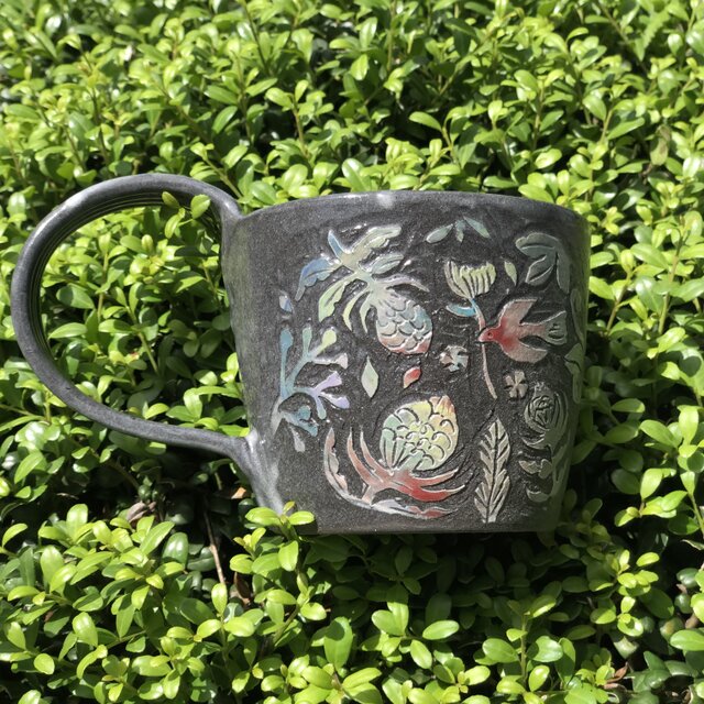 マグカップ―kakiotoshi black “#世界を綴るプロジェクト　オーストラリア”