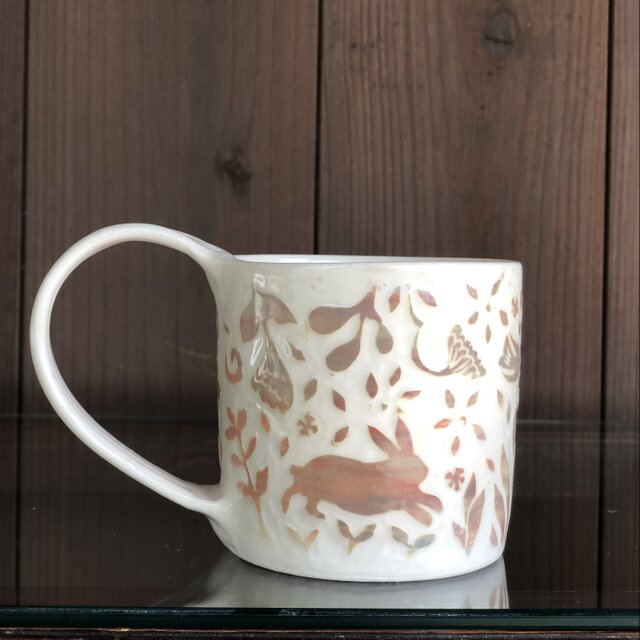 kakiotoshi straight mug ー　“跳ねる兎”