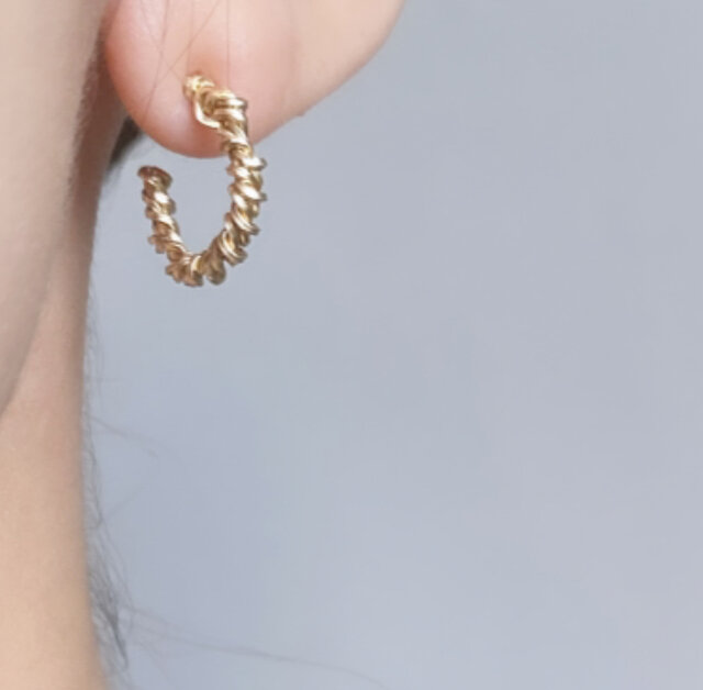 カメヲ ピアス 14kgf ハンドメイド 39893b15acbd583cd5dc9e0c35138e