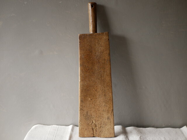 フランスアンティーク ブロカント 木製ハンドル付きカッティングボード 古いカッティングボード フランスアンティーク ブロカント