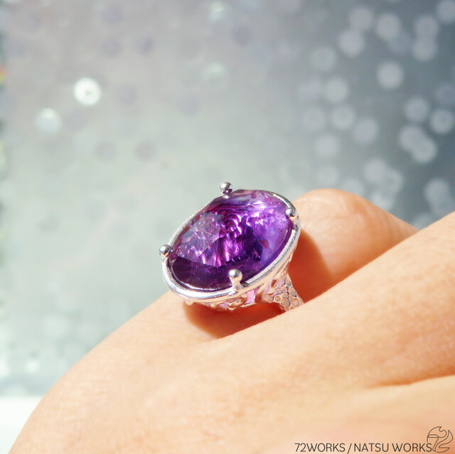 アメジスト リング / rose-cut Amethyst Ring | iichi 日々の