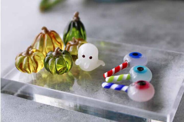 ハロウィンの準備をしよう！ ガラス細工 ミニチュア ハロウィン