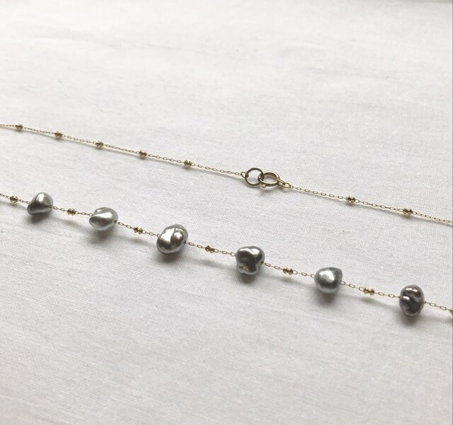 新品未使用　天然タヒチ芥子　ケシパールペンダント タヒチケシパール ネックレス kd | iichi 日々の暮らしを心地よくする