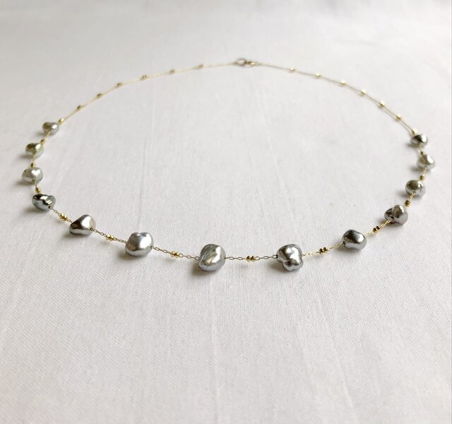 タヒチケシパール ネックレス kd | iichi 日々の暮らしを心地よくする