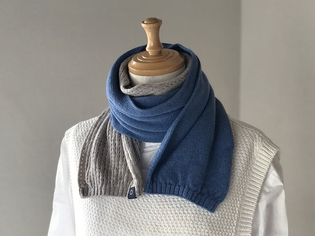 新品✨WAKO★マフラー 総柄 シルク カシミヤ　ブルー 楽天市場】シルクマフラー メンズ SILK100％ 通勤 ビジネス 千鳥