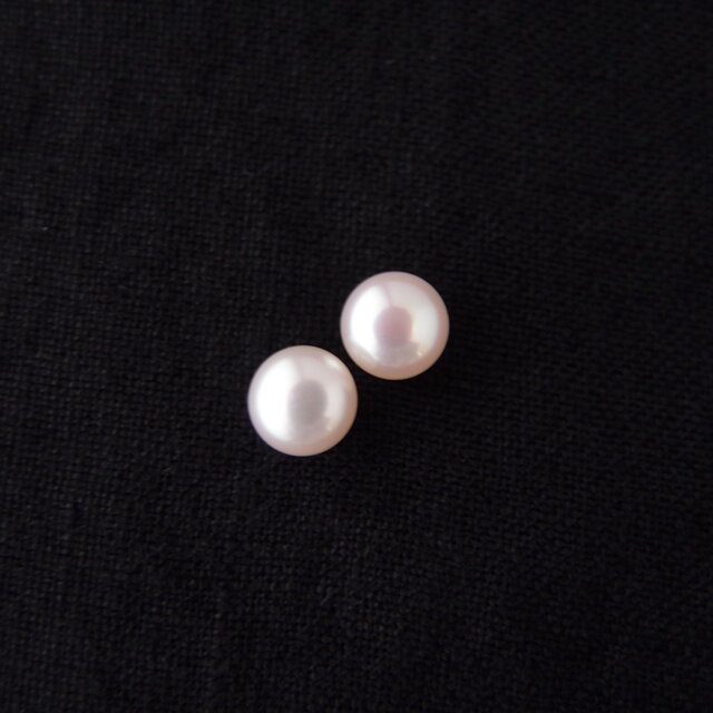 K14gf】Baby Baroque Pearl Earrings／White・ベビーバロックパール