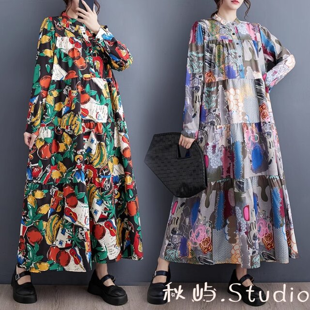 arts&science コットン ドレス ロングワンピース 長袖 綿 春秋冬 ワンピース レディース ロング 春 夏 レース セーラーカラー