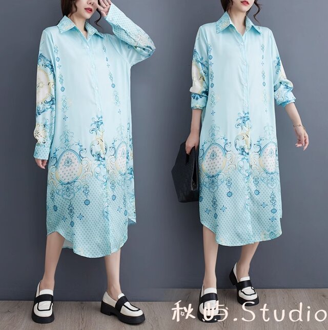 未使用＊ふんわりワンピース　ノースリーブ　チュニック　ハンドメイド 1715-01.jpg