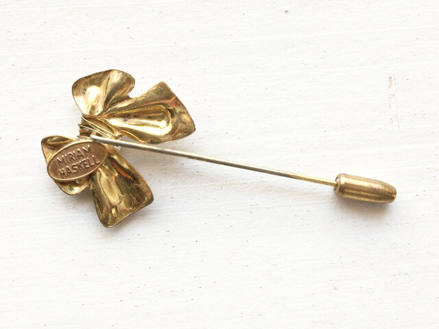 Miriam Haskell ビンテージ ブローチ Miriam Haskell Vintage Purple Floral Pin Brooch - Sakura