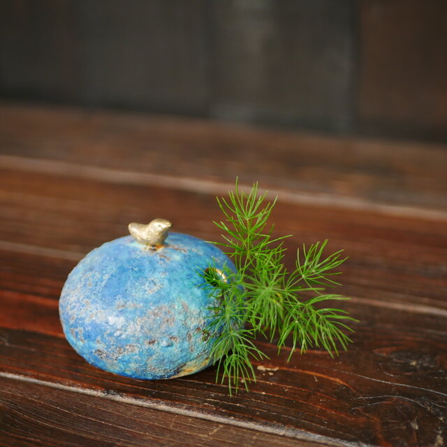 小鳥と青色の丸餅 no.4