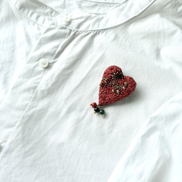  　413　ブローチ　ハートバイハート　ASCH刻印 GEORG JENSEN 413 ブローチ ハートバイハート ASCH刻印 - メルカリ