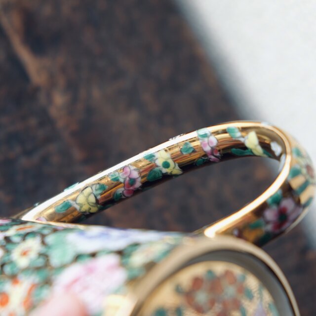 金彩 更紗の花鳥 気品豊かな装いに 訪問着 A440-5 M 【中古】 着物・浴衣