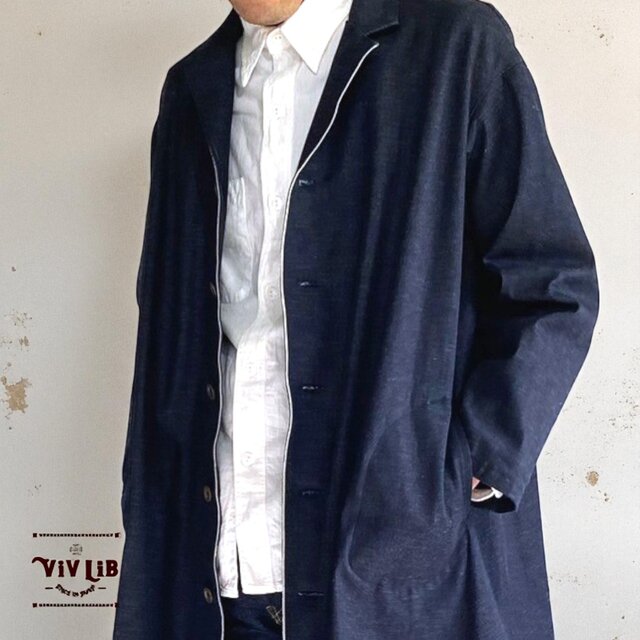 岡山セルビッチデニム9.5ozシャツジャケット/ユニセックス・デニム好き