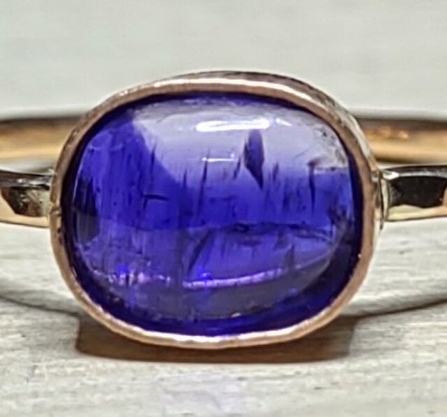 バイカラータンザナイト＊14kgf ring | iichi 日々の暮らしを心地よく