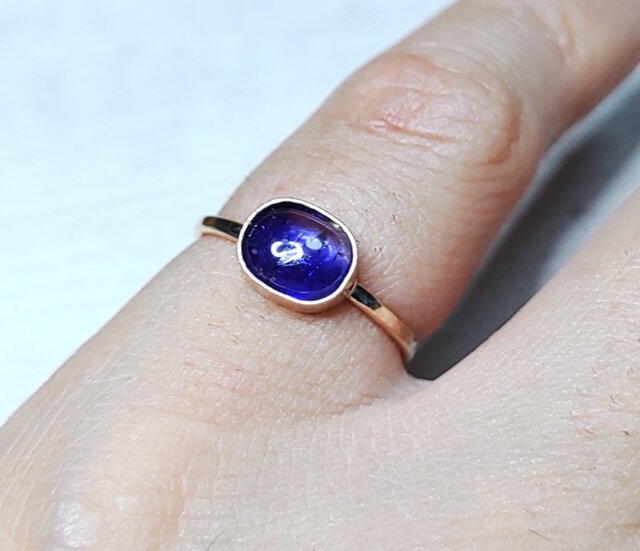 バイカラータンザナイト＊14kgf ring | iichi 日々の暮らしを心地よく