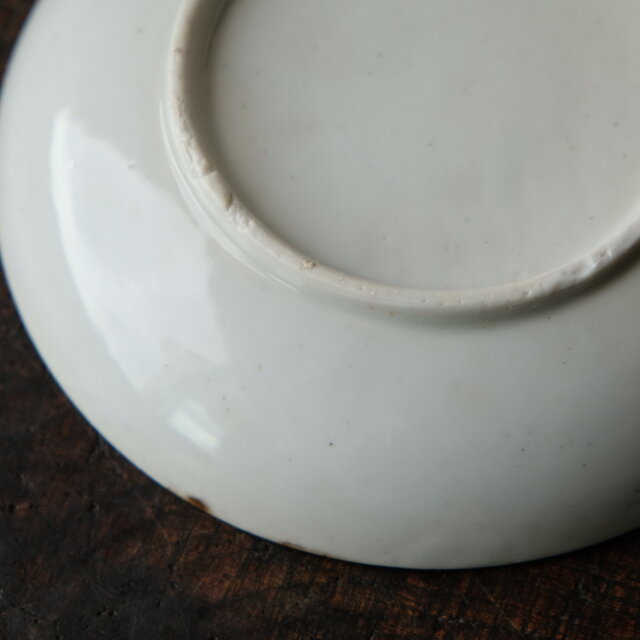 青と緑◇芍薬で素敵。伊万里 印判中皿 骨董・antiques 古道具 丁寧な