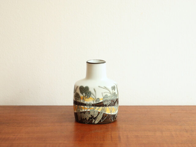 ロイヤルコペンハーゲン 花びん〈グレー／つぼ型〉 | iichi 日々の