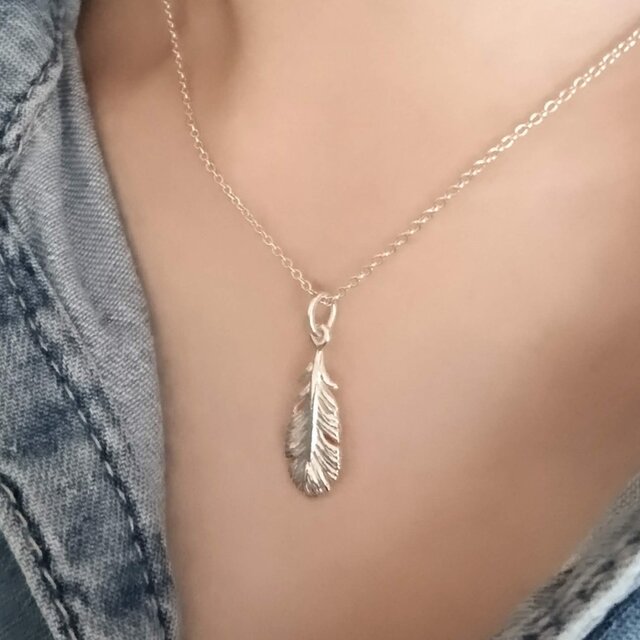 SILVER925 フェザーネックレス | iichi 日々の暮らしを心地よくする