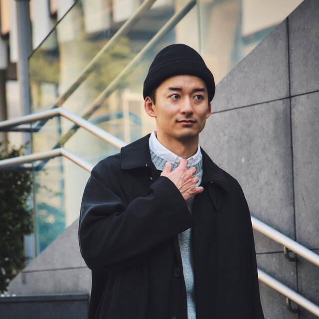 CORNE コルネ コーンヘッドハット YOKOI BERET ブラック [YO-BR012-BK