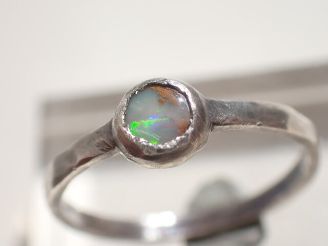 オパール好きのこだわりオパール】ウッドオパール・シルバー