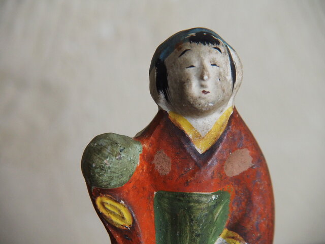 土人形 力士 土俵入り 郷土人形 民芸 古道具 アンティーク Vintage Japanese Folk Art: 相撲取り - Swimsuit Department