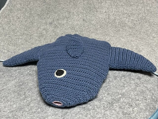 DL編み図】かぎ針編み海洋生物マンボウかわいい編みぐるみ | iichi
