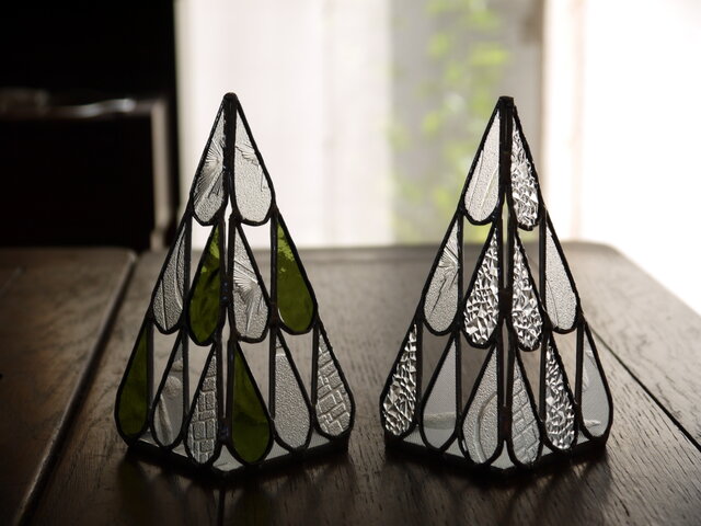 ステンドグラス ツリー（ブラック仕上げ） STAINED GLASS LAMP TREE ステンドグラス ランプ クリスマスツリー