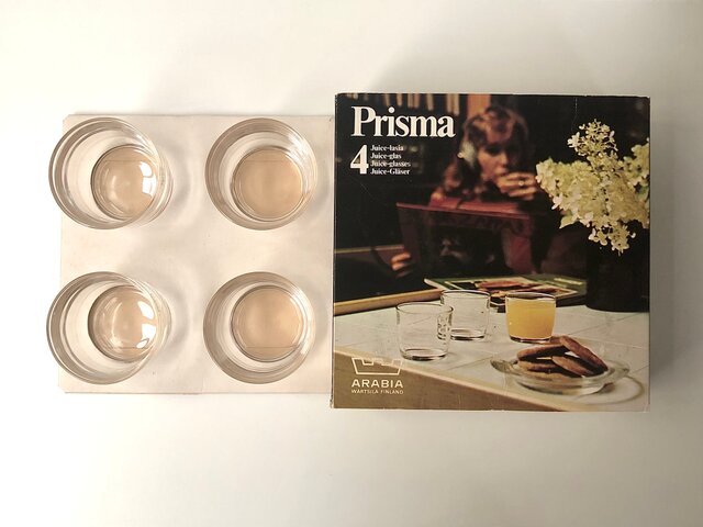 ARABIA/nuutajarvi】 PRISMA/プリズマ ジュースグラス 4個入り