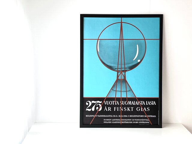 Tapio Wirkkala】 275 VUOTTA SUOMALAISTA LASIA・ポスター