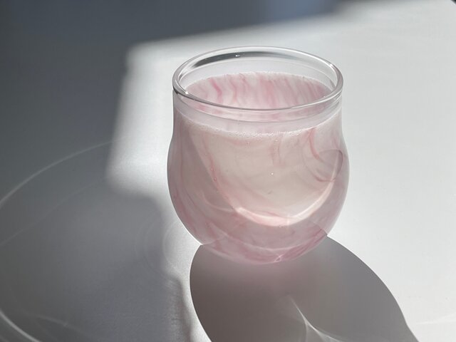 オイバトイッカ　ボトル　ユニークピース　Oiva Toikka nuutajarvi】 Oiva Toikka Art piece Marble pink bowl オイバトイッカ
