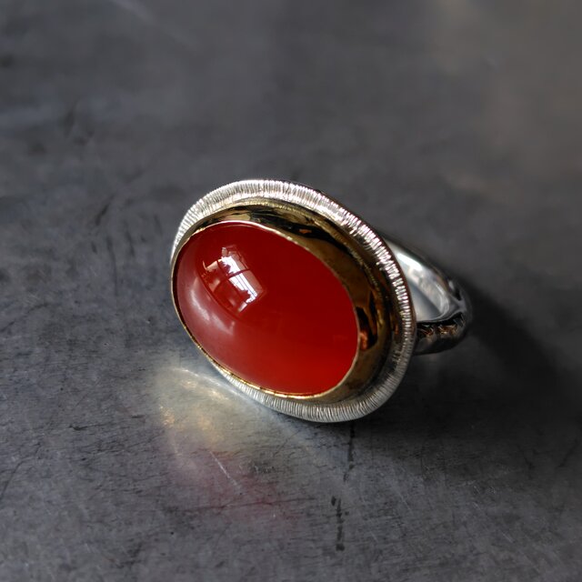 カーネリアンシルバーリング#10.5