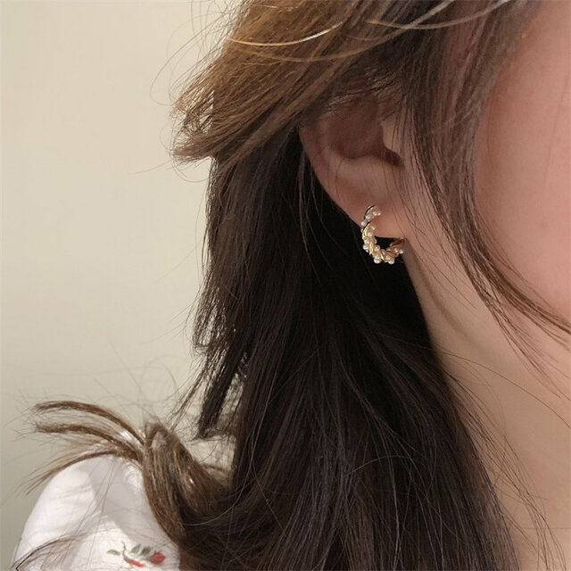 ピアス レディース パール 18K ゴールド シルバー925 金属アレルギー