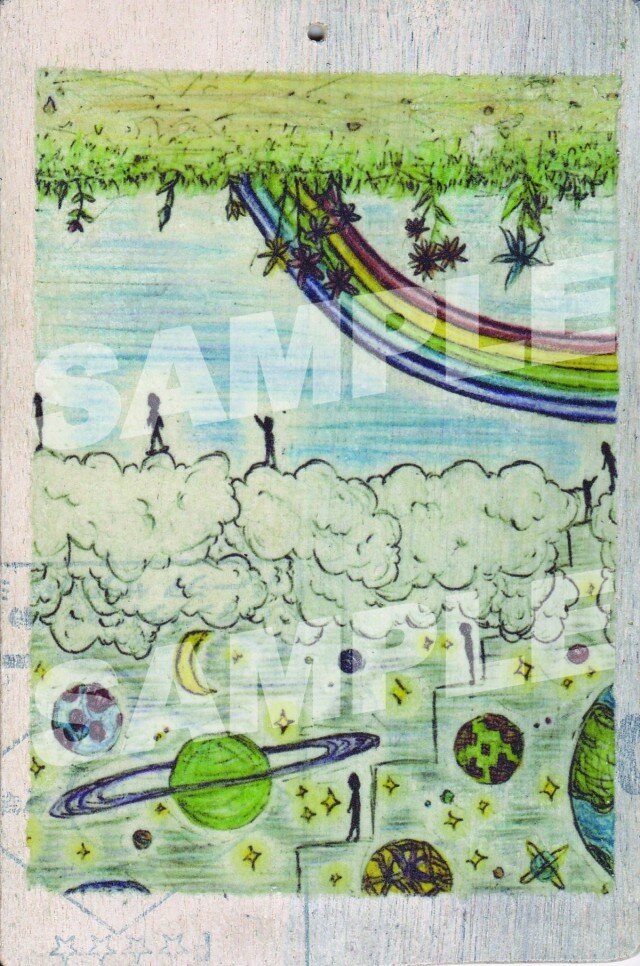 木のポストカード『雲の住人』