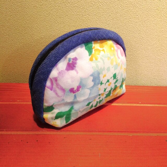 綿　楕円型ポーチ（中）