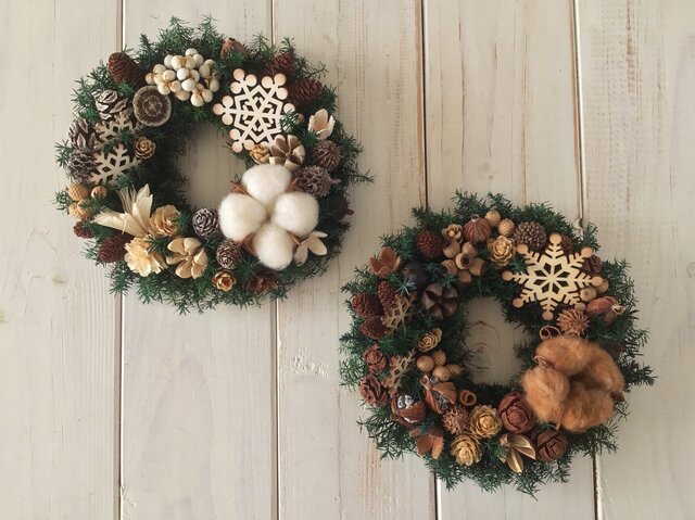 クリスマスリースmini F(15cm) | iichi 日々の暮らしを心地よくする